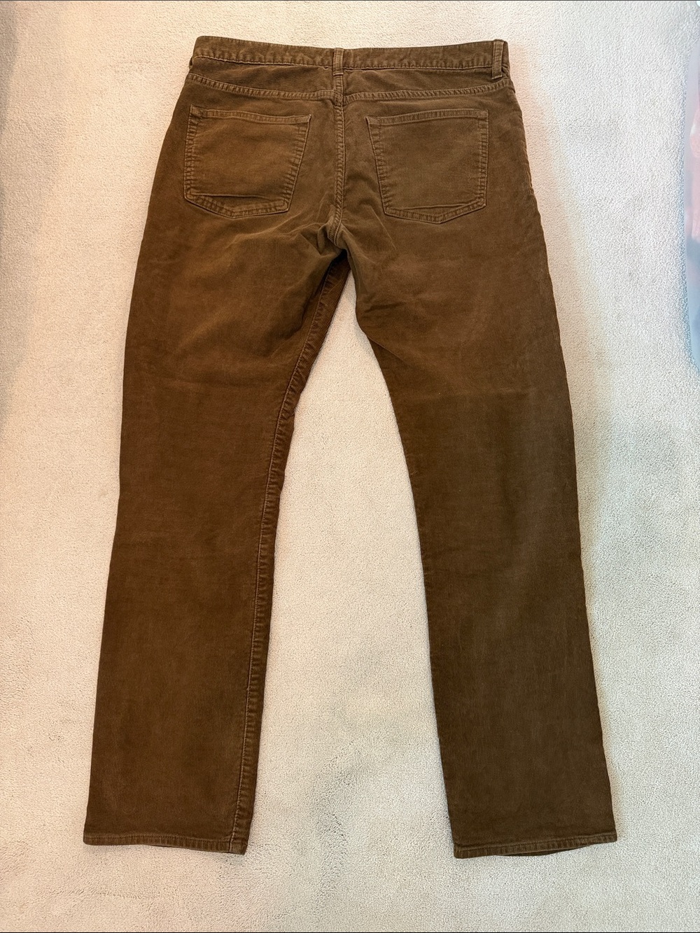 Brown Corduroy Straight-Leg Pants - Picture 5 of 7